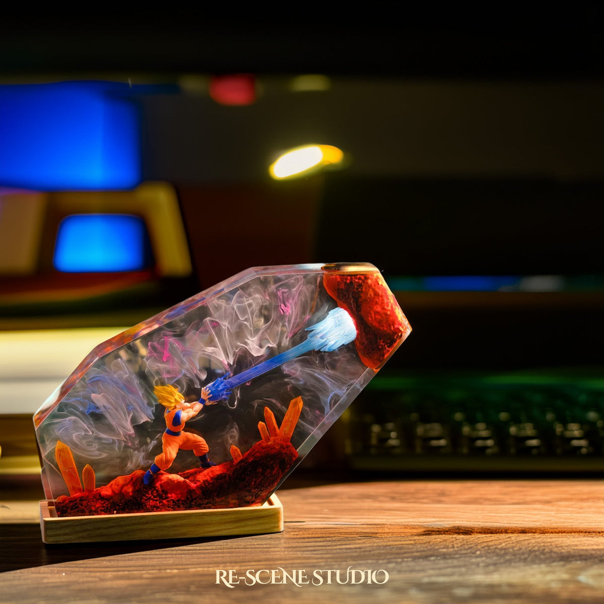 Goku Kamehameha Resin Lamp — view 3