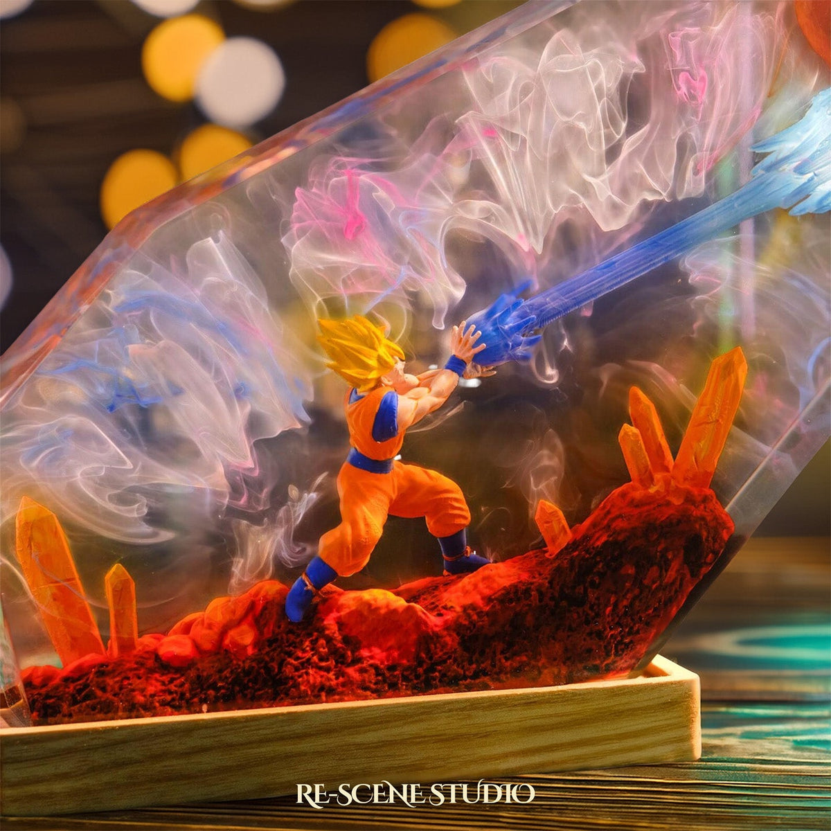 Goku Kamehameha Resin Lamp — view 5