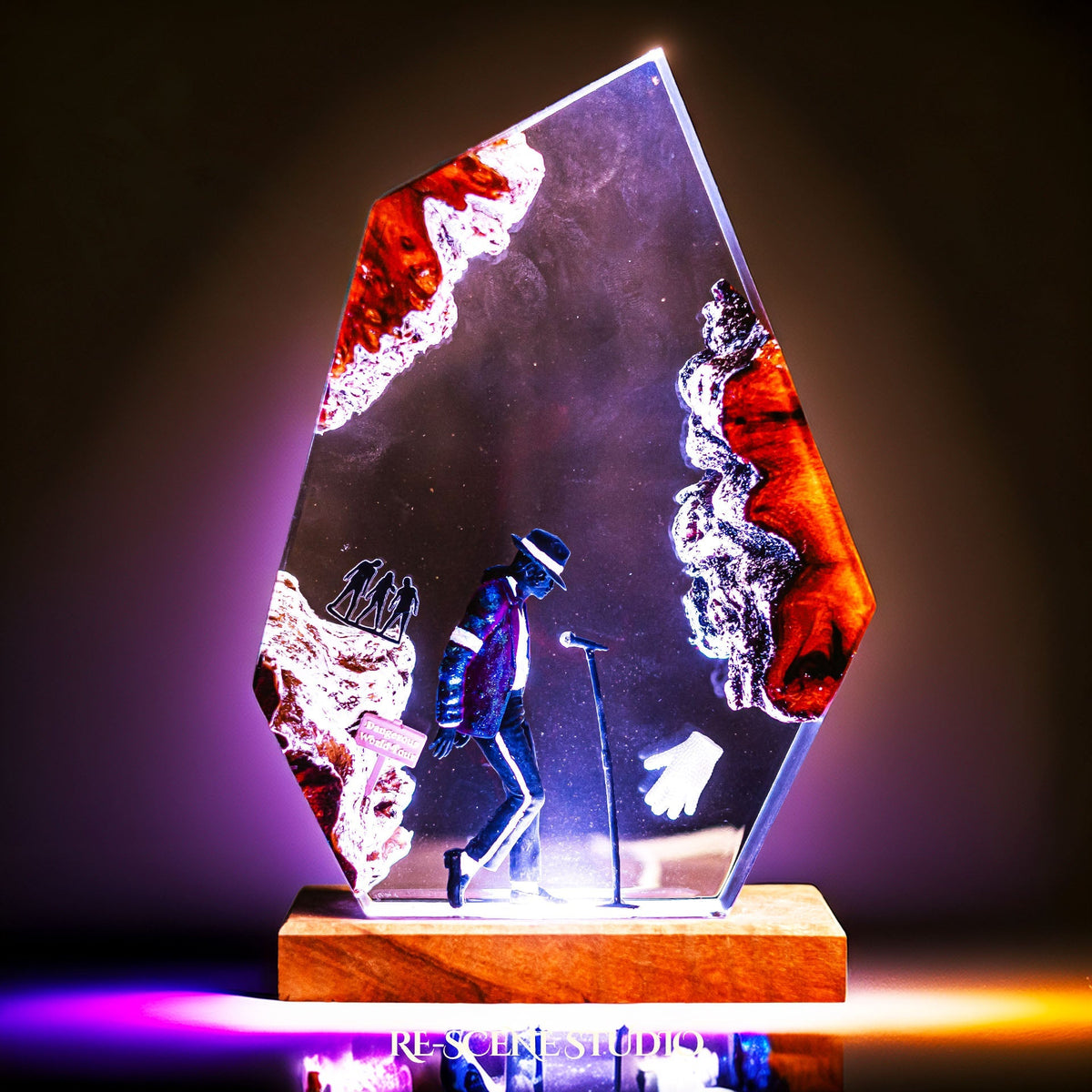 Michael Jackson Resin Lamp V1