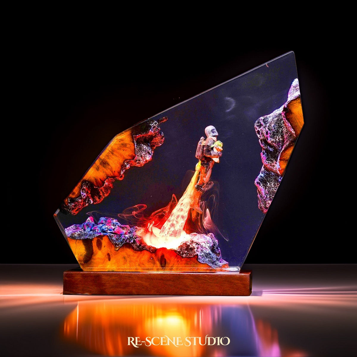 Mando & Grogu Resin Lamp