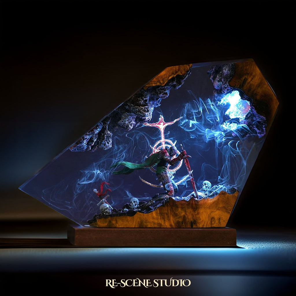 Maliketh the Black Blade Resin Lamp