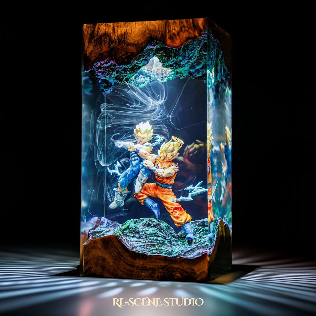 Goku vs Vegeta Resin Lamp V2 — view 3