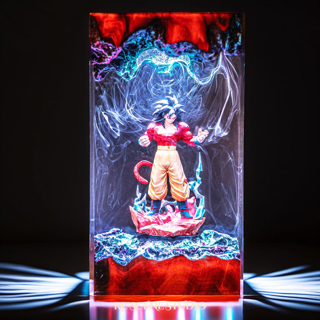 Goku Super Saiyan 4 Resin Lamp