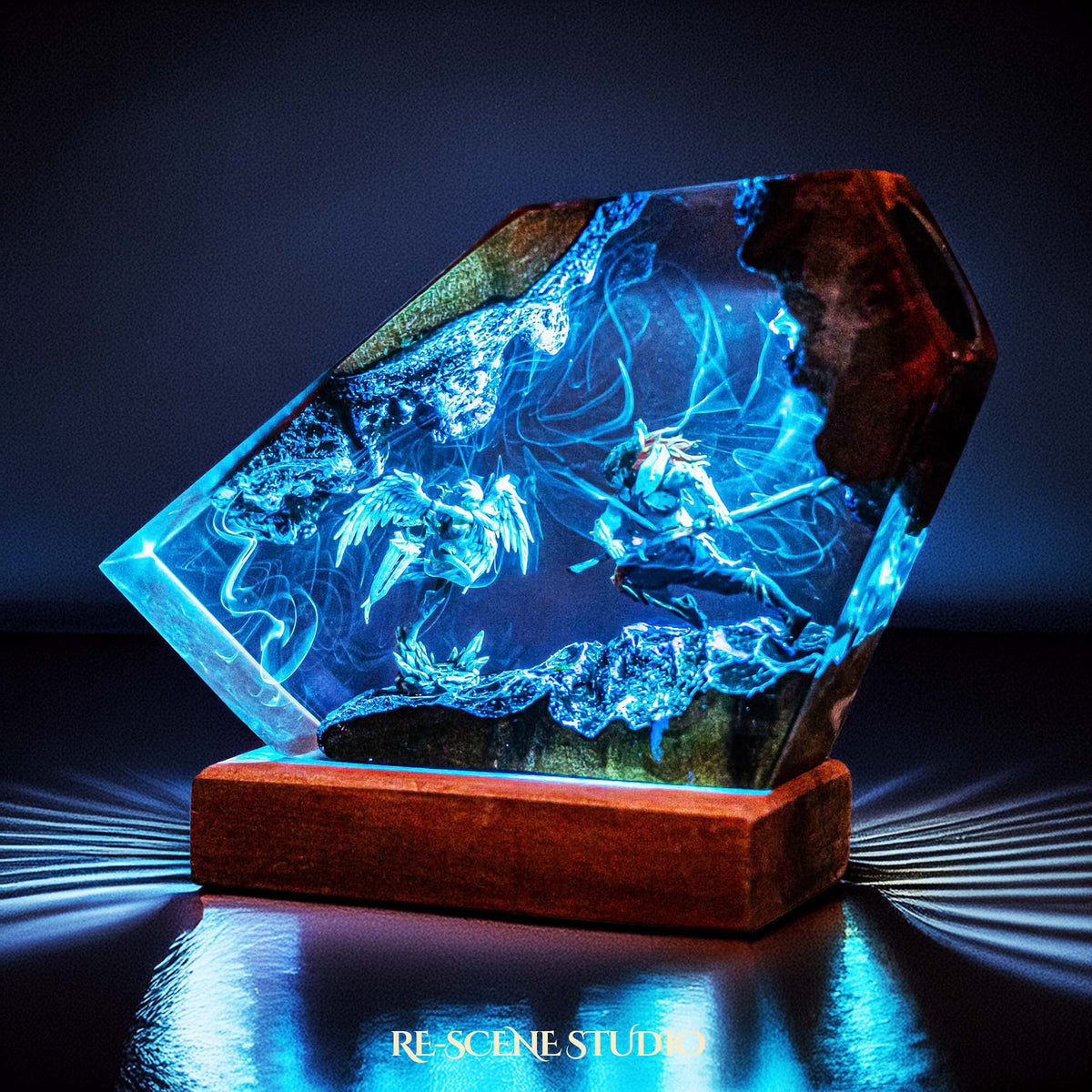 Riven vs Yasuo Resin Lamp — view 3