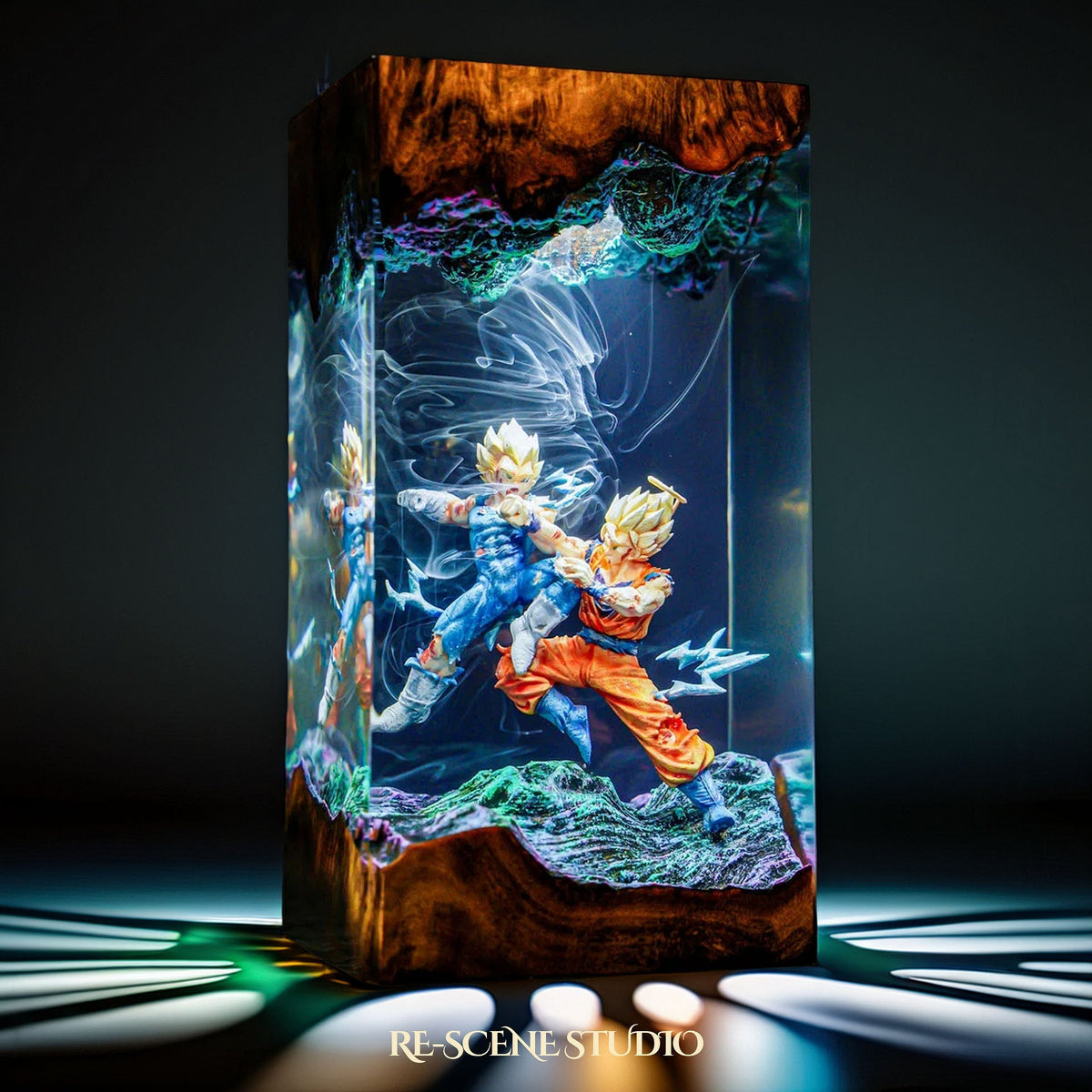 Goku vs Vegeta Resin Lamp V2