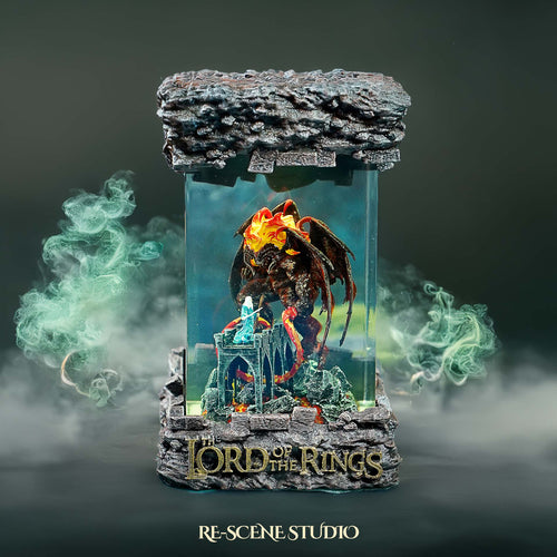 Balrog vs Gandalf Resin Lamp, The Lord of the Rings