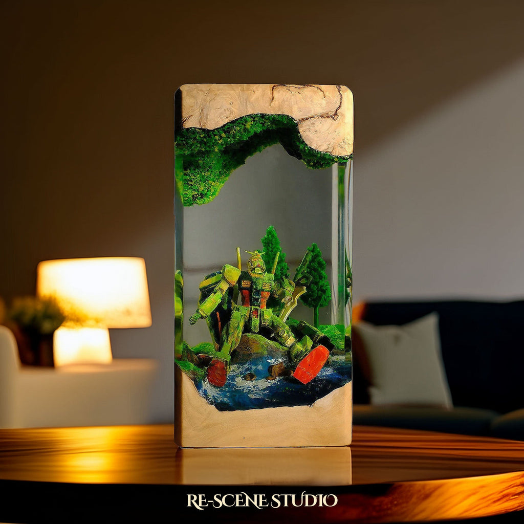 Gundam Aqua Resin Lamp — view 2
