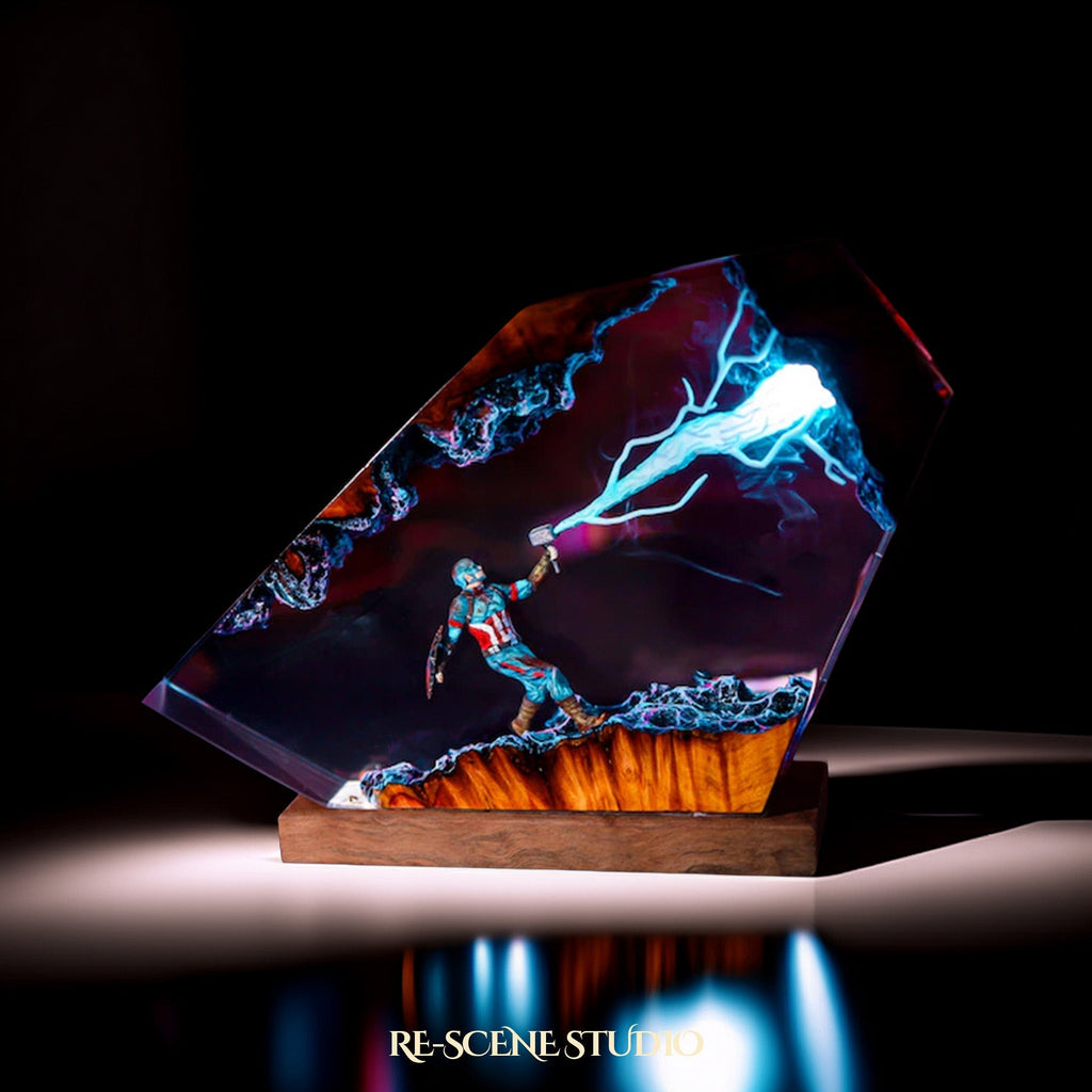 Captain America Resin Lamp V2 — view 5