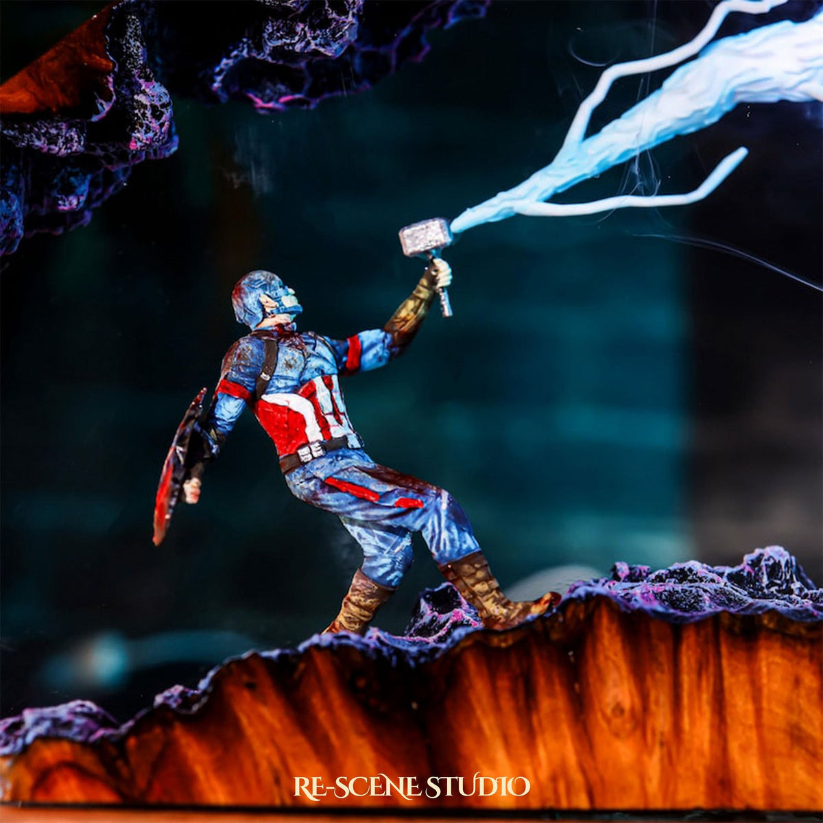 Captain America Resin Lamp V2 — view 6
