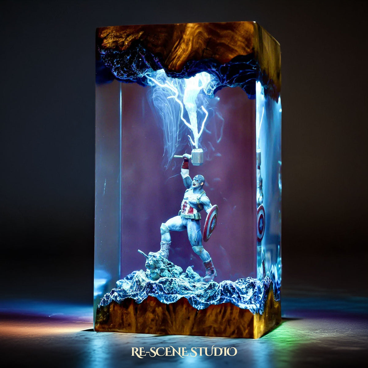 Captain America Resin Lamp V1 — view 3
