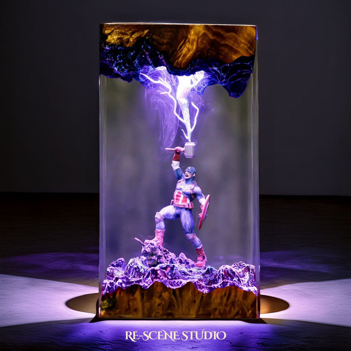 Captain America Resin Lamp V1 — view 5