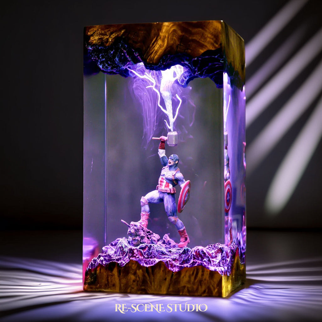 Captain America Resin Lamp V1 — view 7
