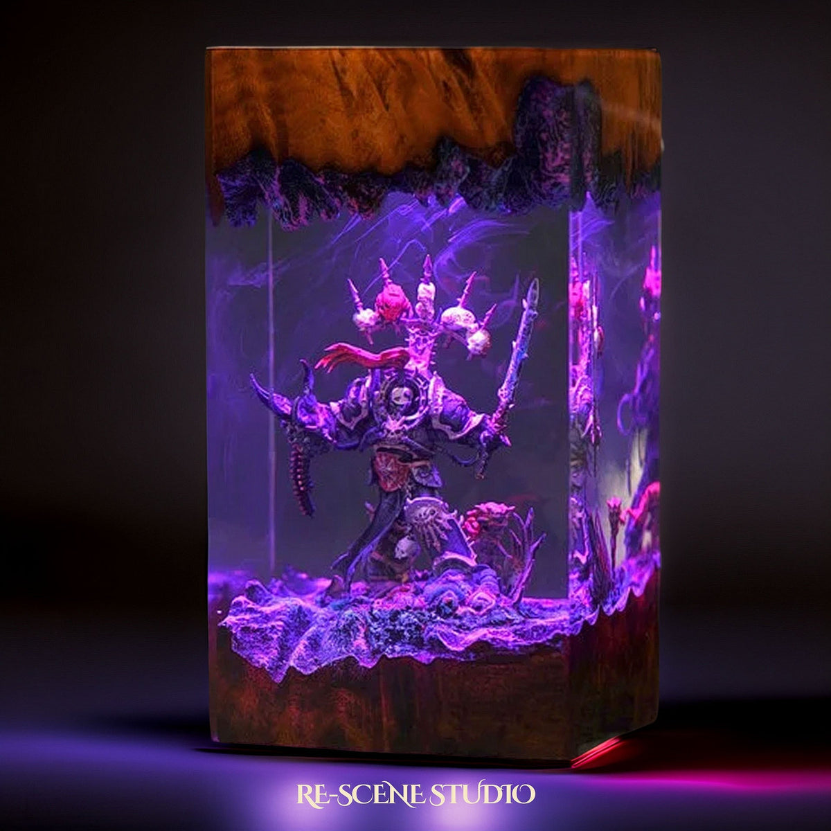 Chaos Space Marine Resin Lamp — view 2
