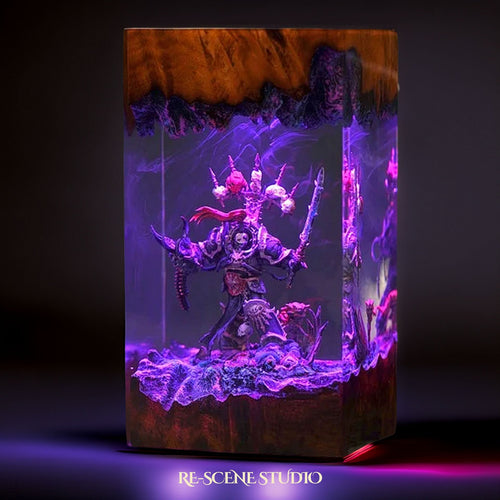 Chaos Space Marine Resin Lamp — view 2