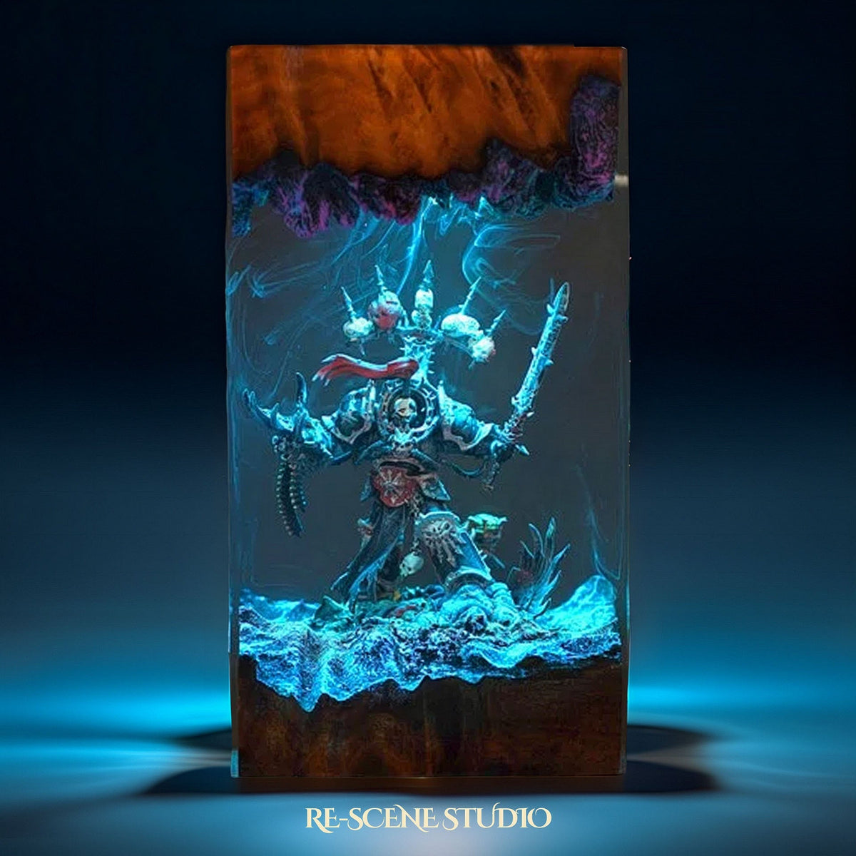 Chaos Space Marine Resin Lamp — view 3