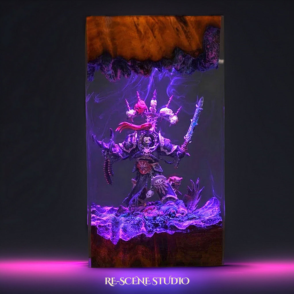 Chaos Space Marine Resin Lamp — view 5