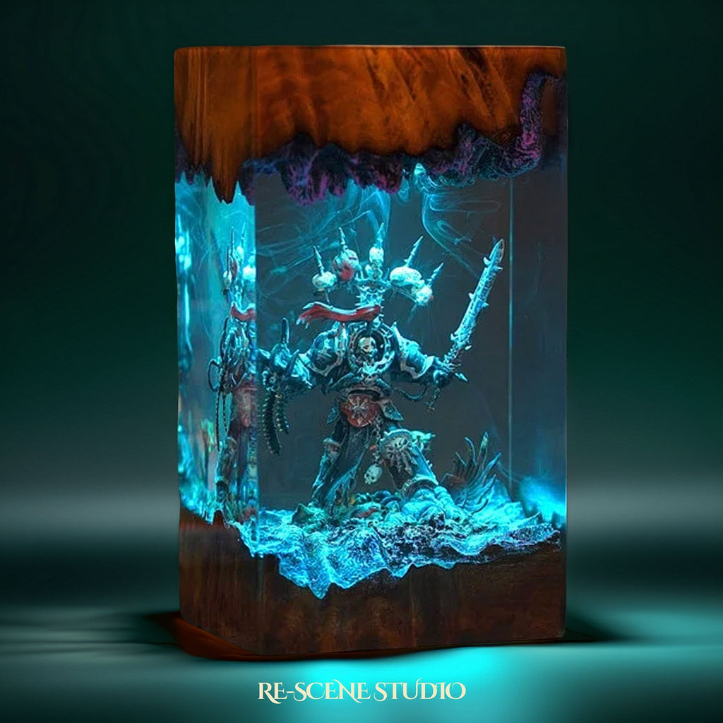 Chaos Space Marine Resin Lamp — view 6