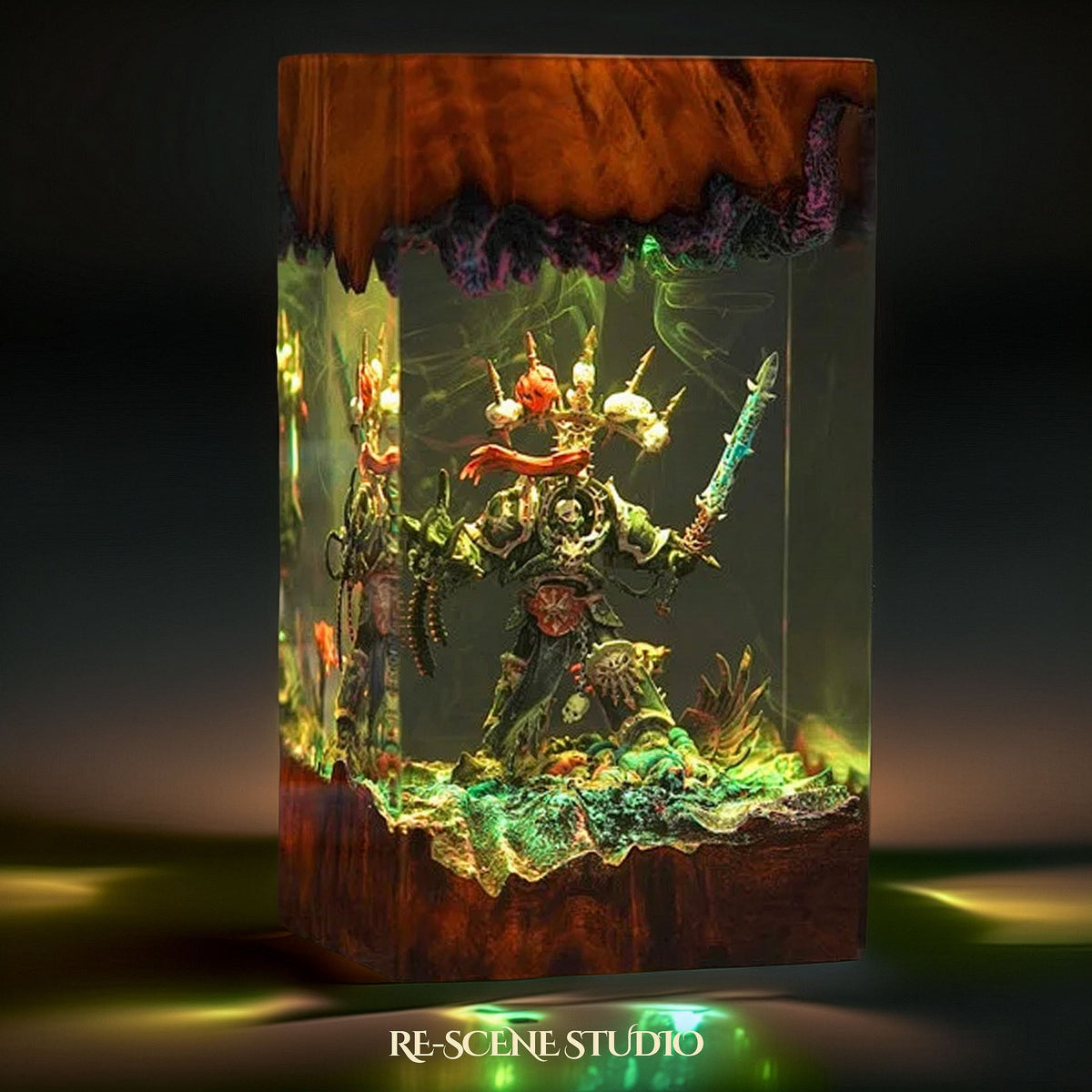 Chaos Space Marine Resin Lamp — view 7