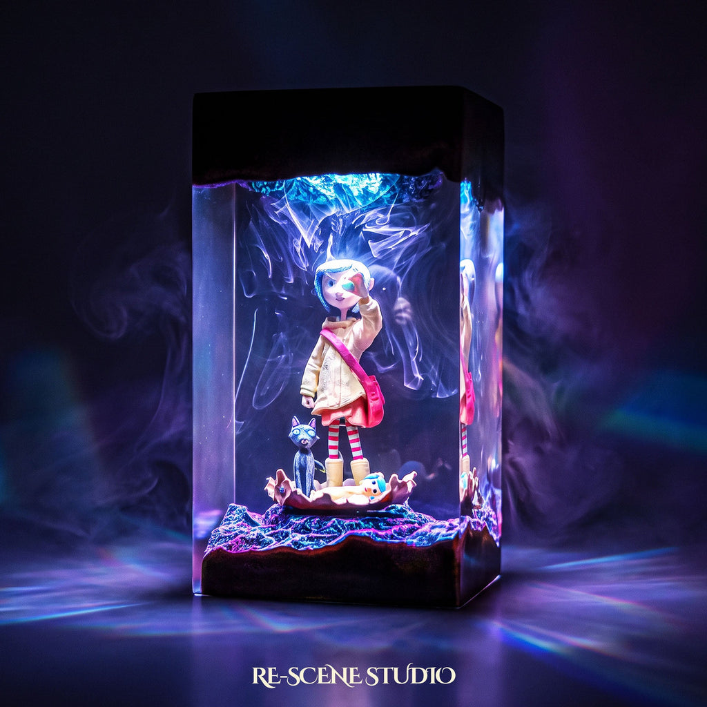 Coraline Resin Lamp V2