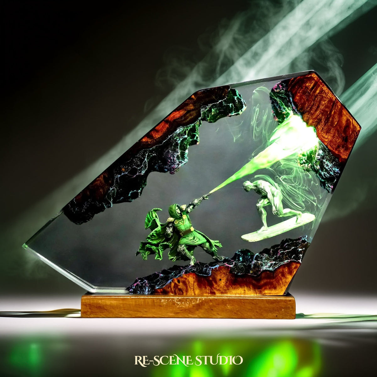 Doctor Doom vs Silver Surfer Resin Lamp — view 3