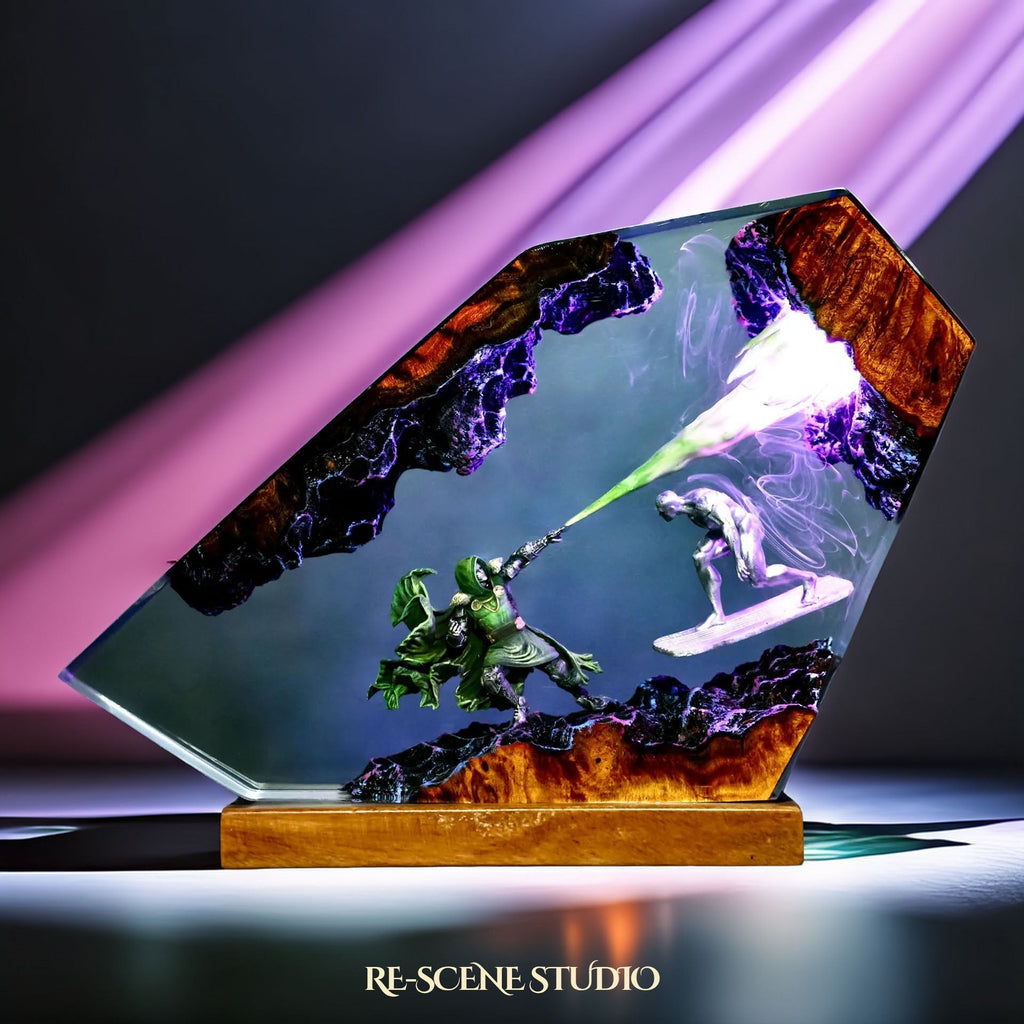 Doctor Doom vs Silver Surfer Resin Lamp — view 6