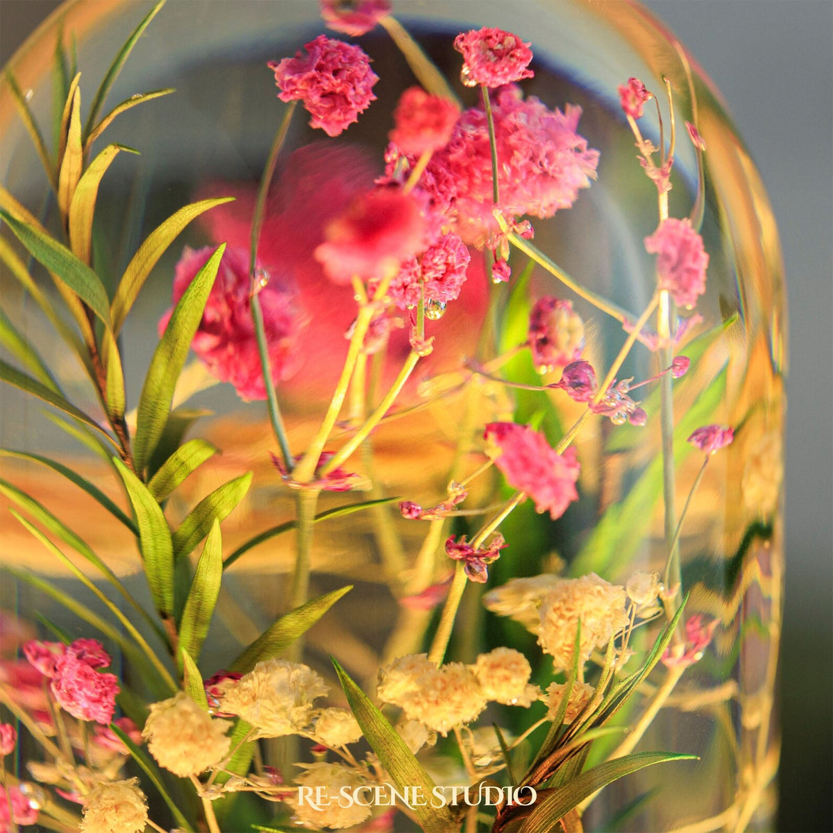Gypsophila Dome Resin Lamp — view 3