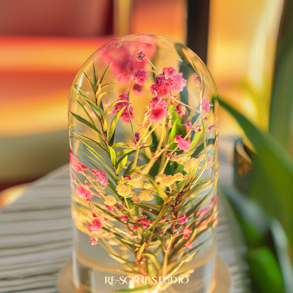 Gypsophila Dome Resin Lamp — view 5