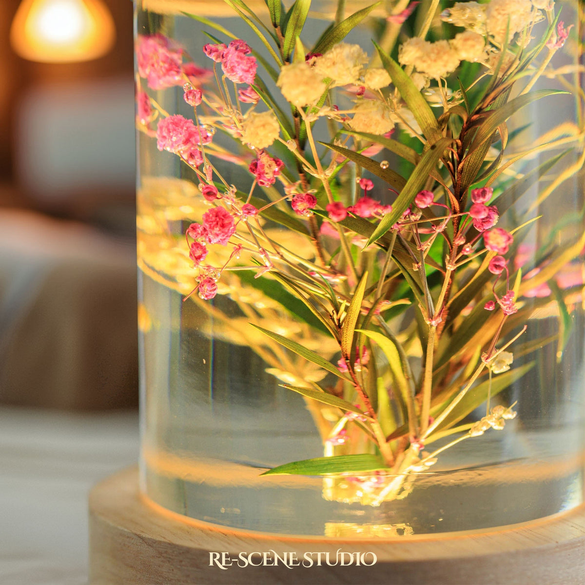 Gypsophila Dome Resin Lamp — view 6