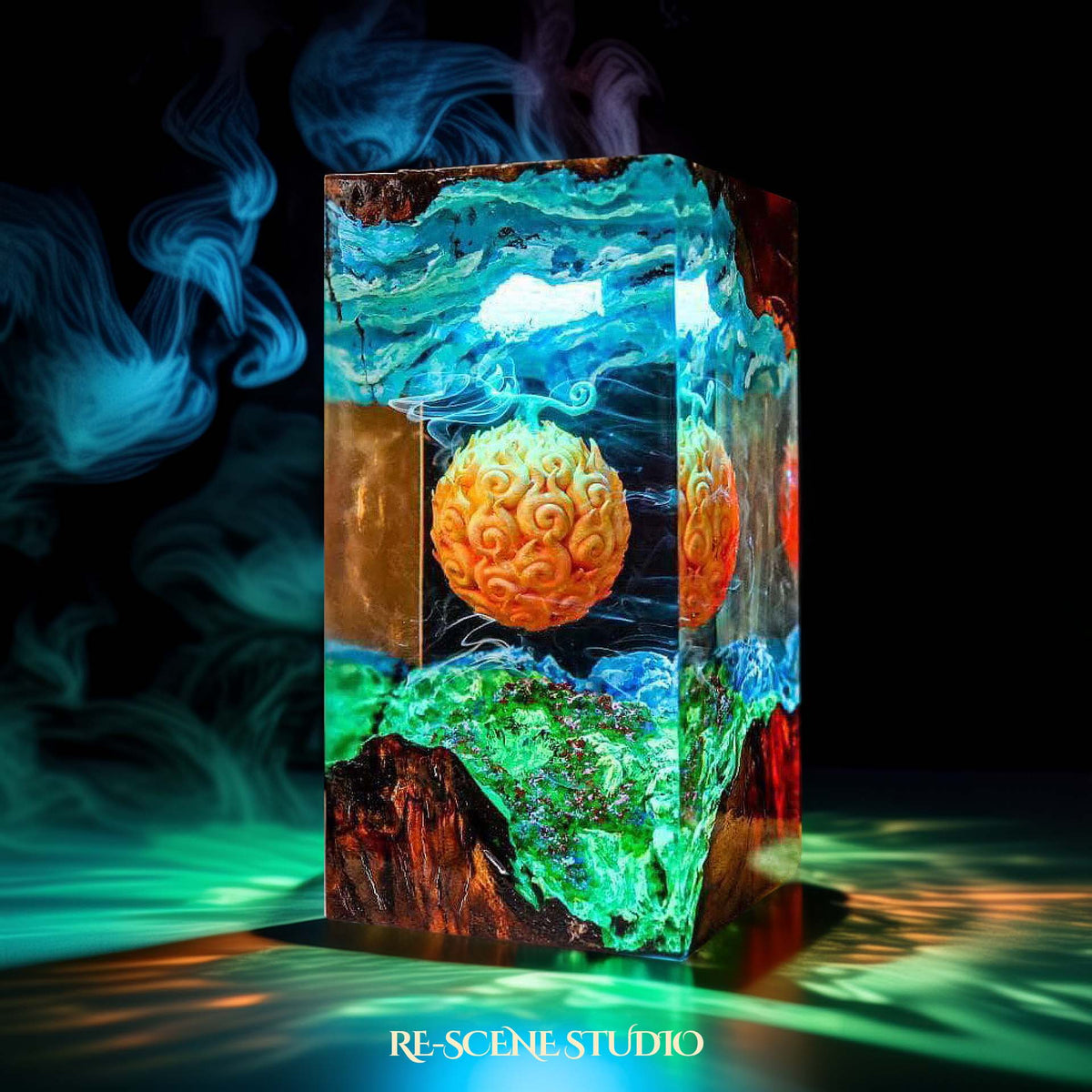 Mera Mera no Mi Resin Lamp