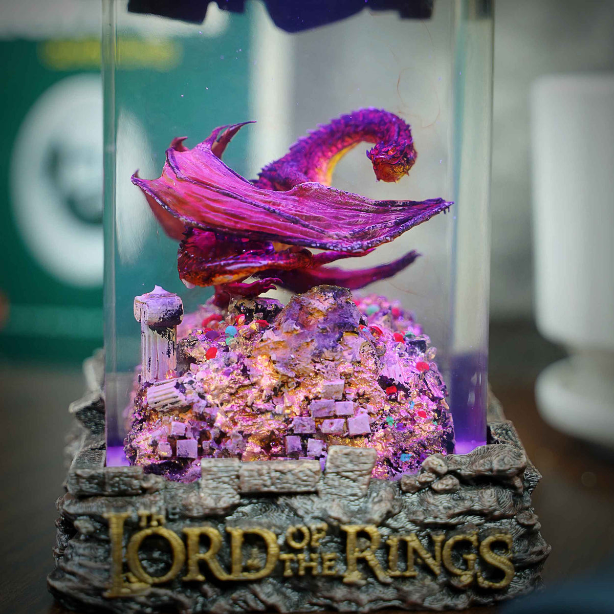 Smaug Resin Lamp, Lord of the Rings — view 9
