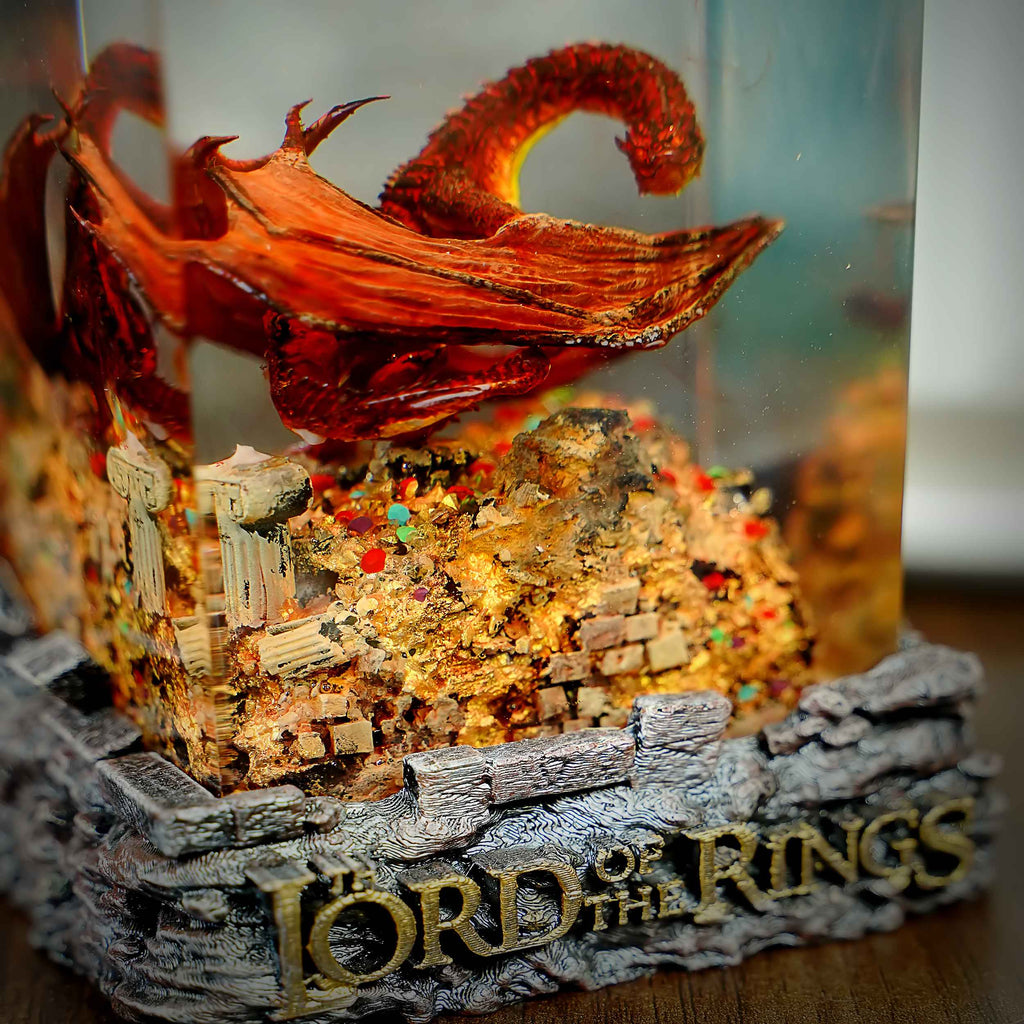 Smaug Resin Lamp, Lord of the Rings — view 11