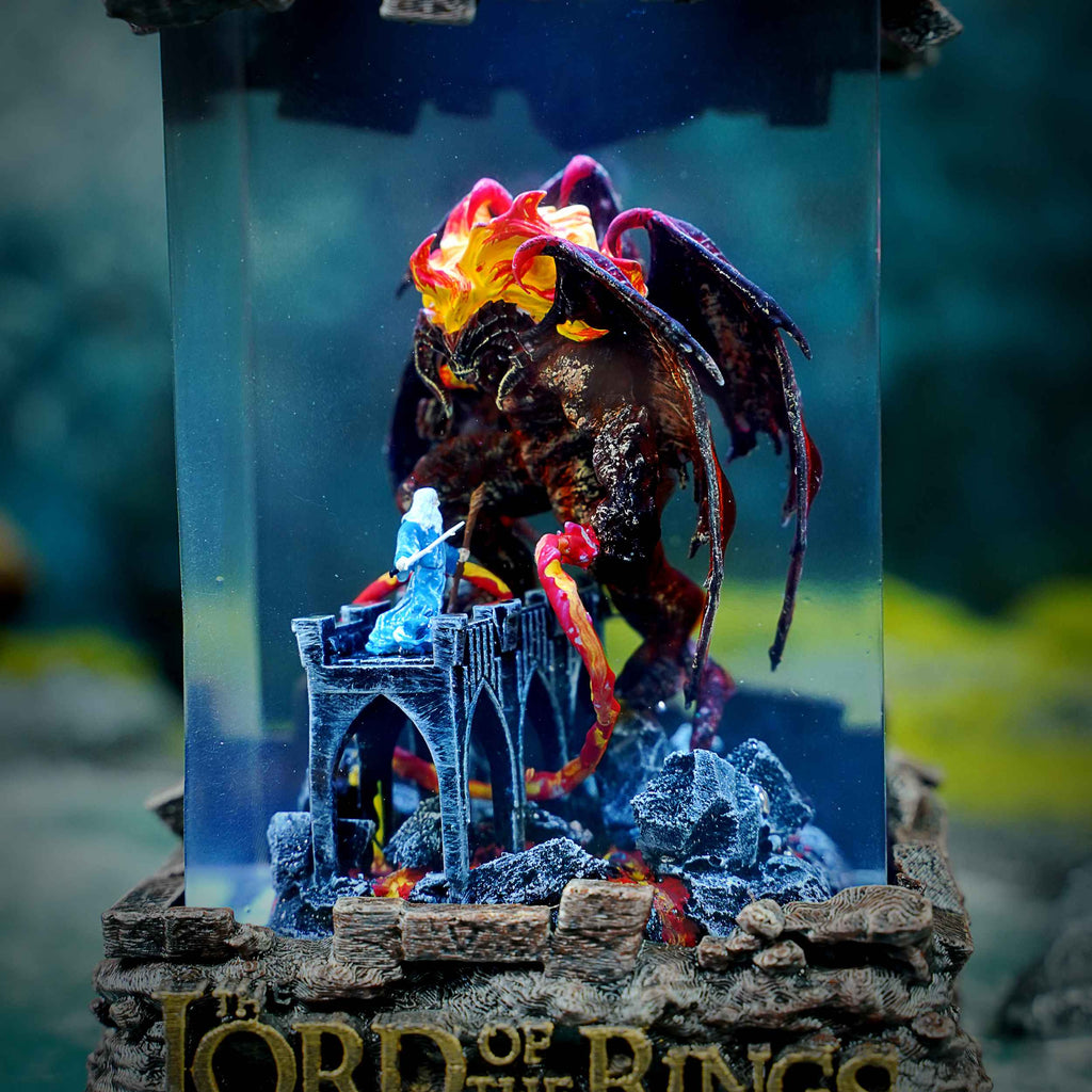 Balrog vs Gandalf Resin Lamp, The Lord of the Rings — view 10