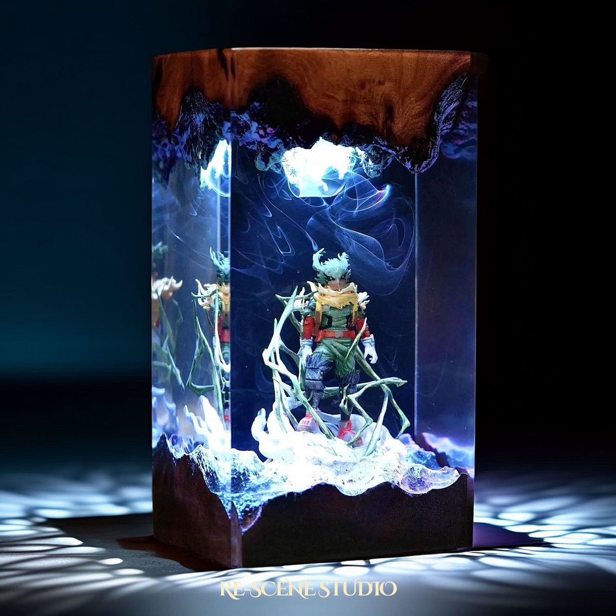 Dark Deku Resin Lamp