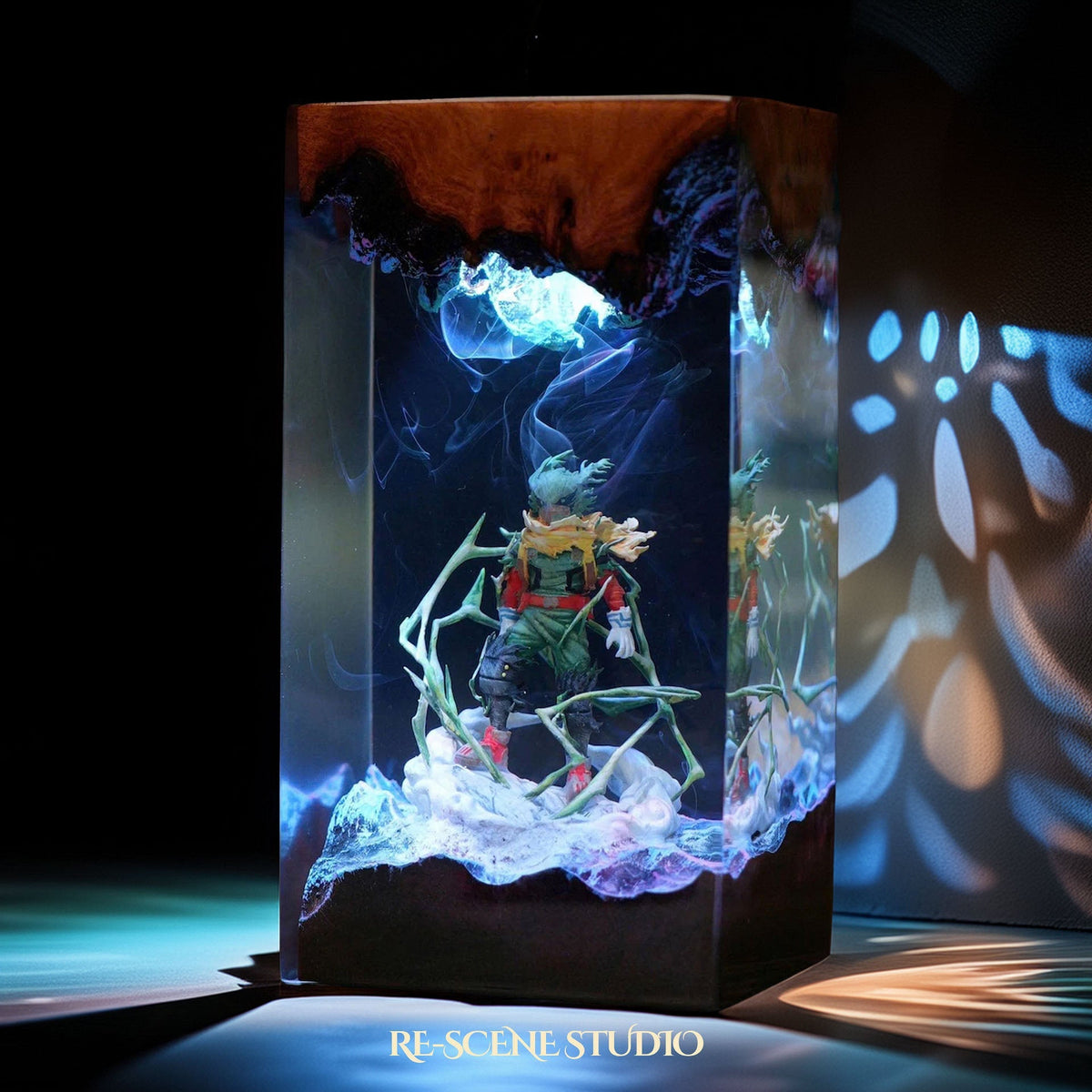 Dark Deku Resin Lamp — view 2