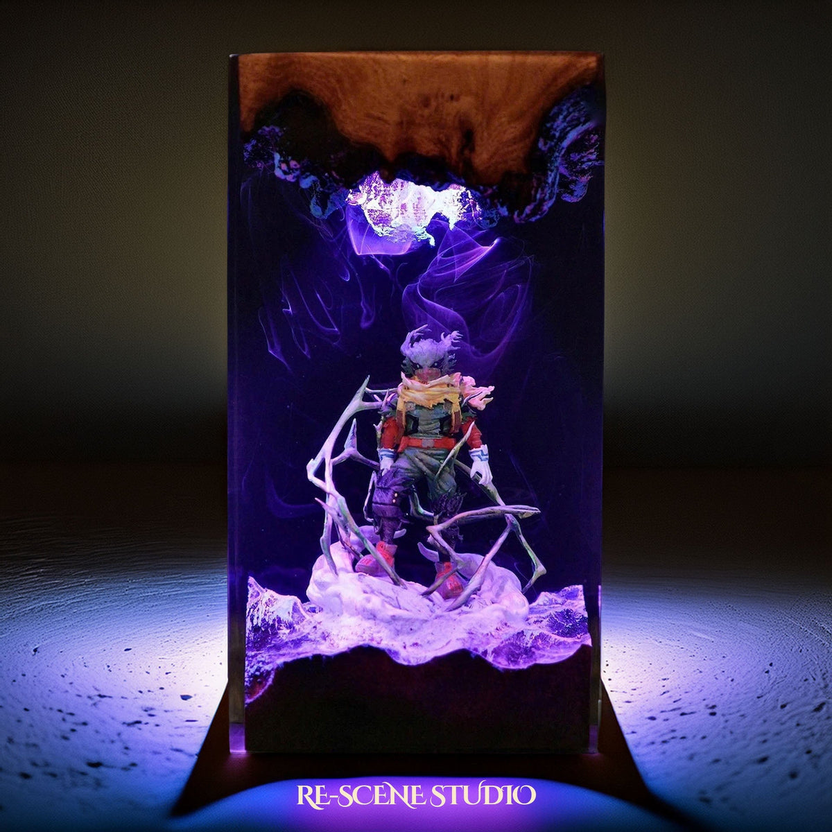 Dark Deku Resin Lamp — view 3
