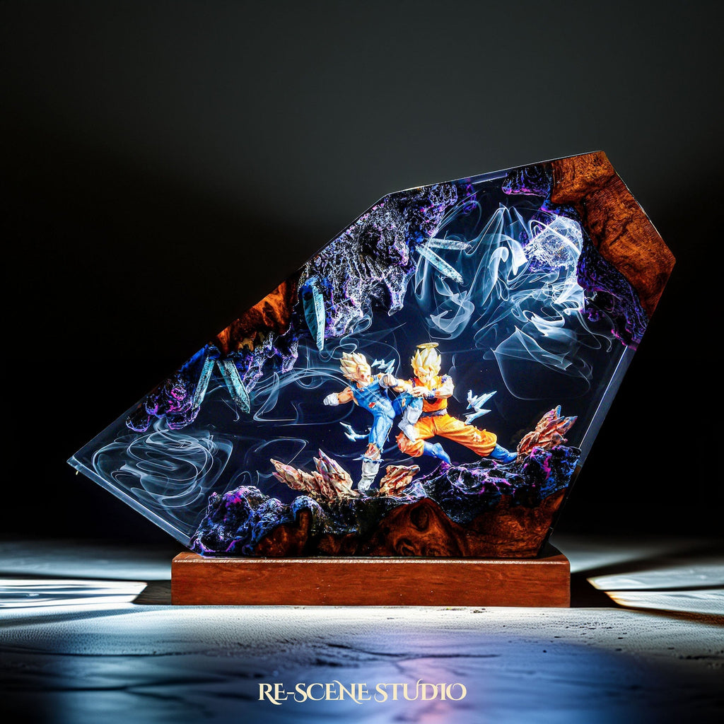 Goku vs Vegeta Resin Lamp V1 — view 2