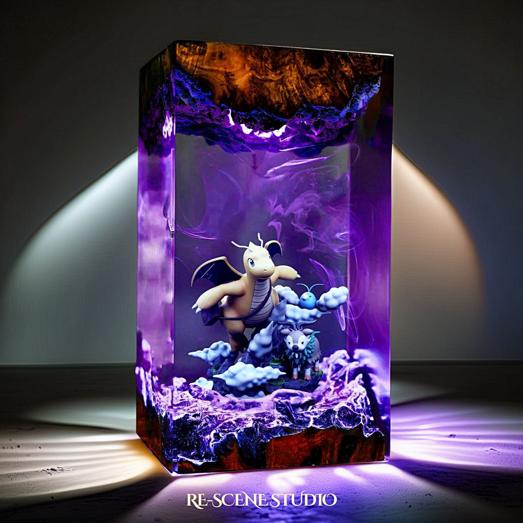 Dragonite Resin Lamp — view 3