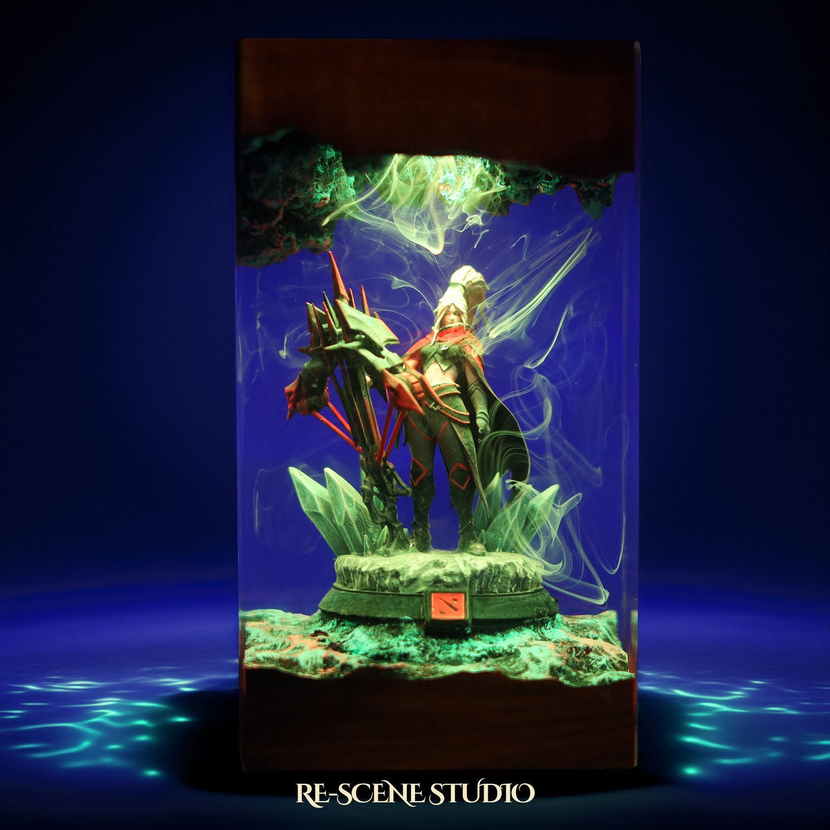 Drow Ranger Resin Lamp — view 4