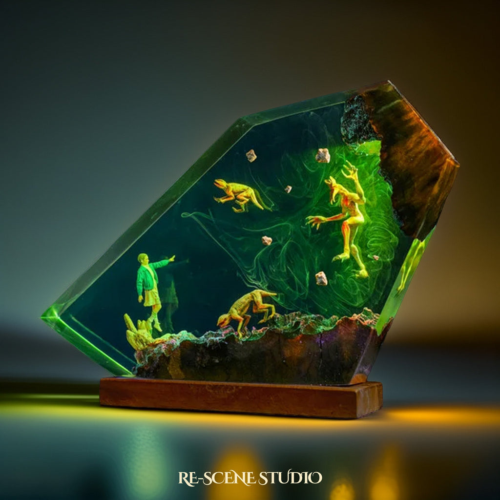 Eleven vs Demogorgon Resin Lamp — view 4