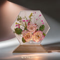 Eternal Rose Garden Resin Lamp