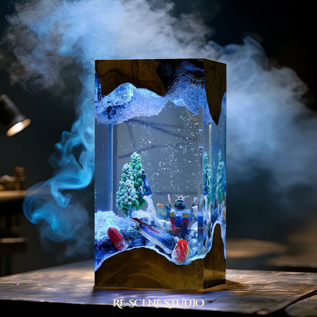 Gundam Snowfield Resin Lamp