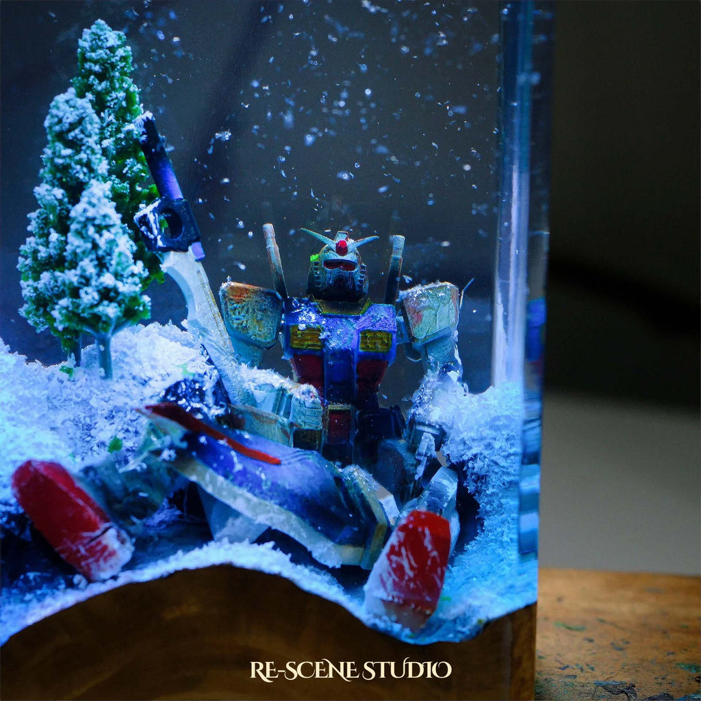 Gundam Snowfield Resin Lamp — view 2