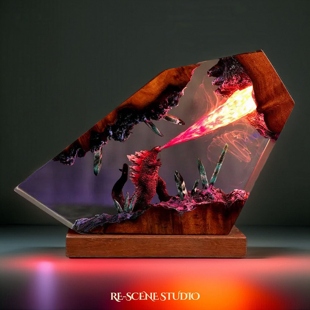 Godzilla Resin Lamp V1 — view 2