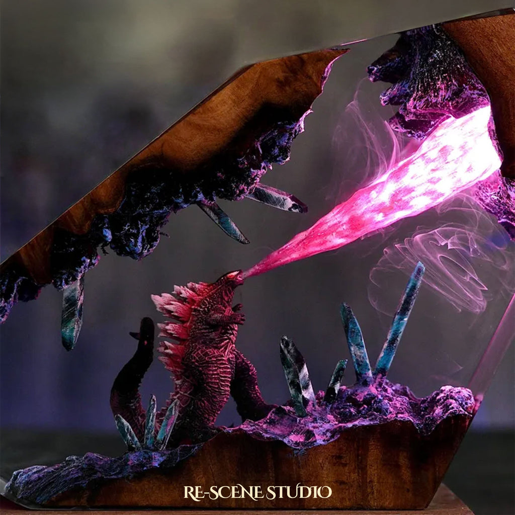 Godzilla Resin Lamp V1 — view 3