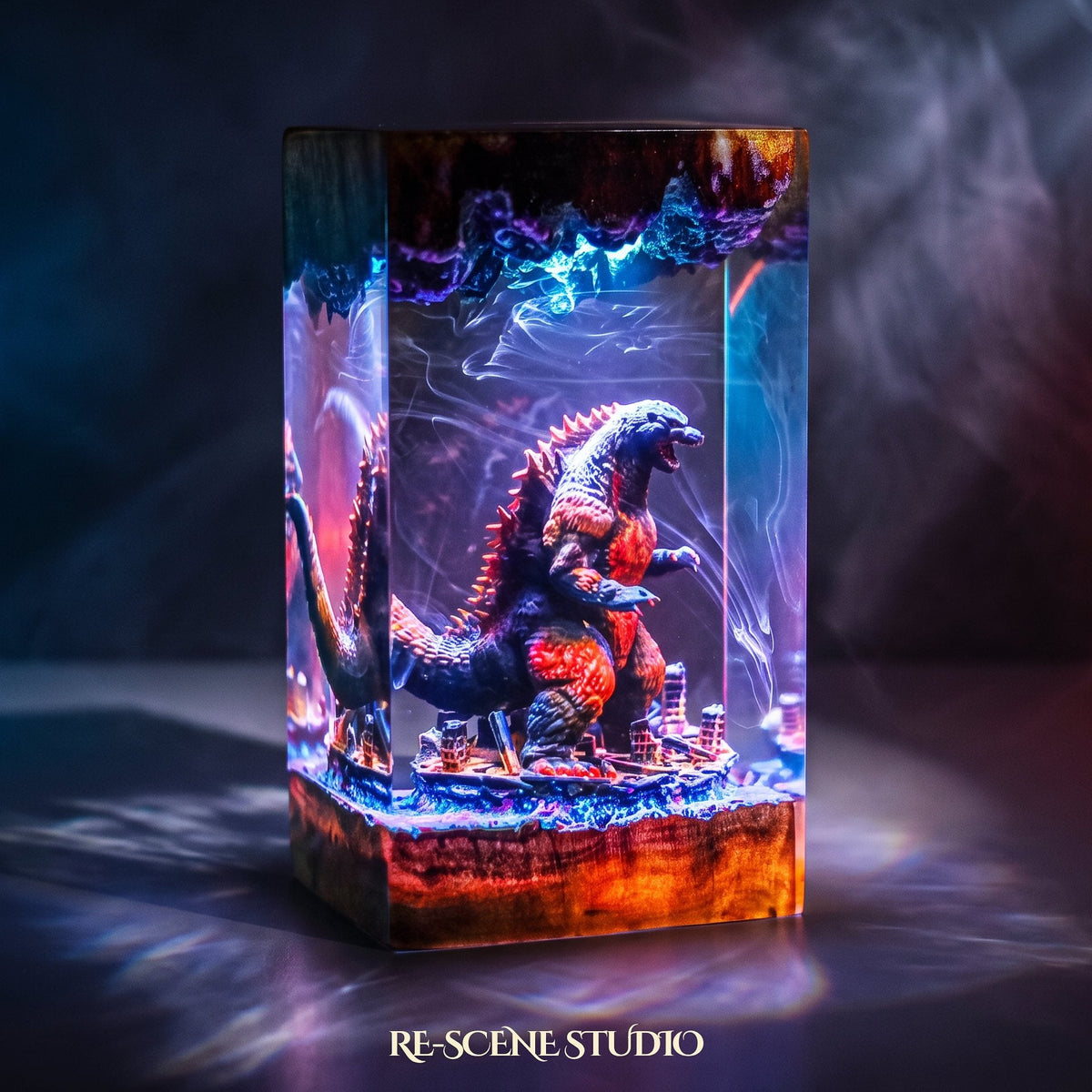 Godzilla Resin Lamp V3 — view 2