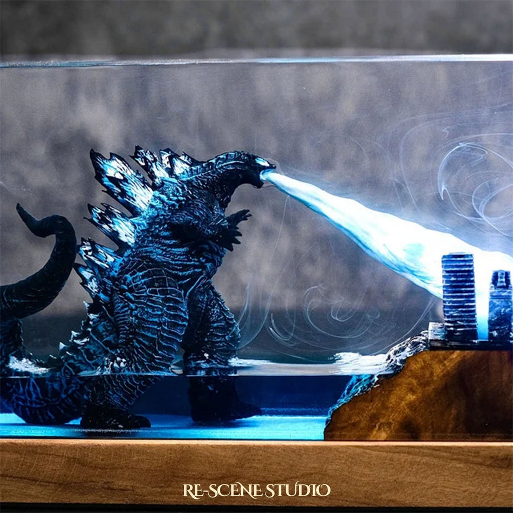 Godzilla City Rampage Resin Lamp — view 6