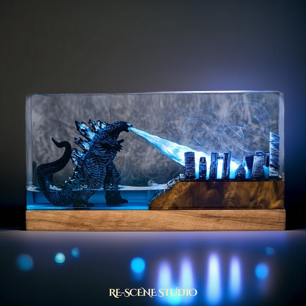 Godzilla City Rampage Resin Lamp — view 5