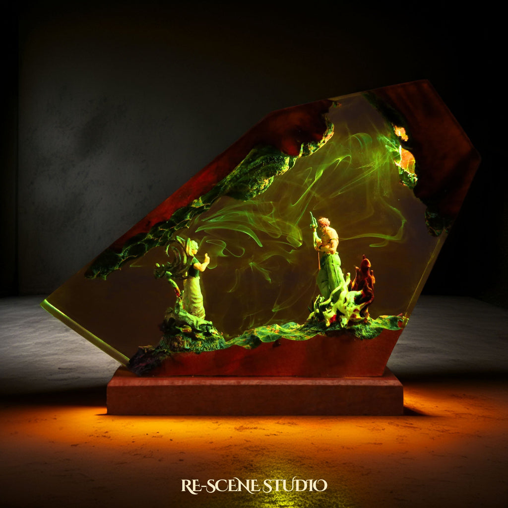 Gojo vs Sukuna Resin Lamp — view 4