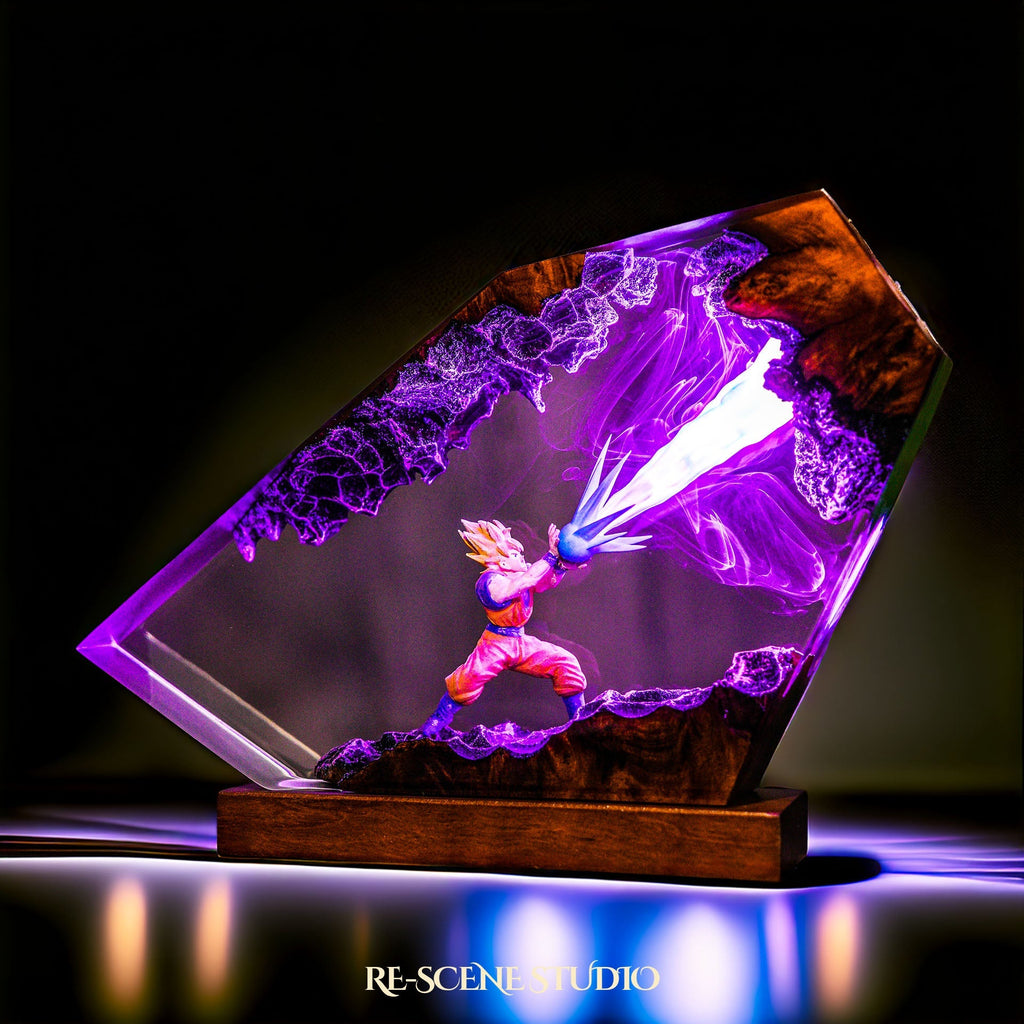 Goku Energy Blast Resin Lamp — view 3
