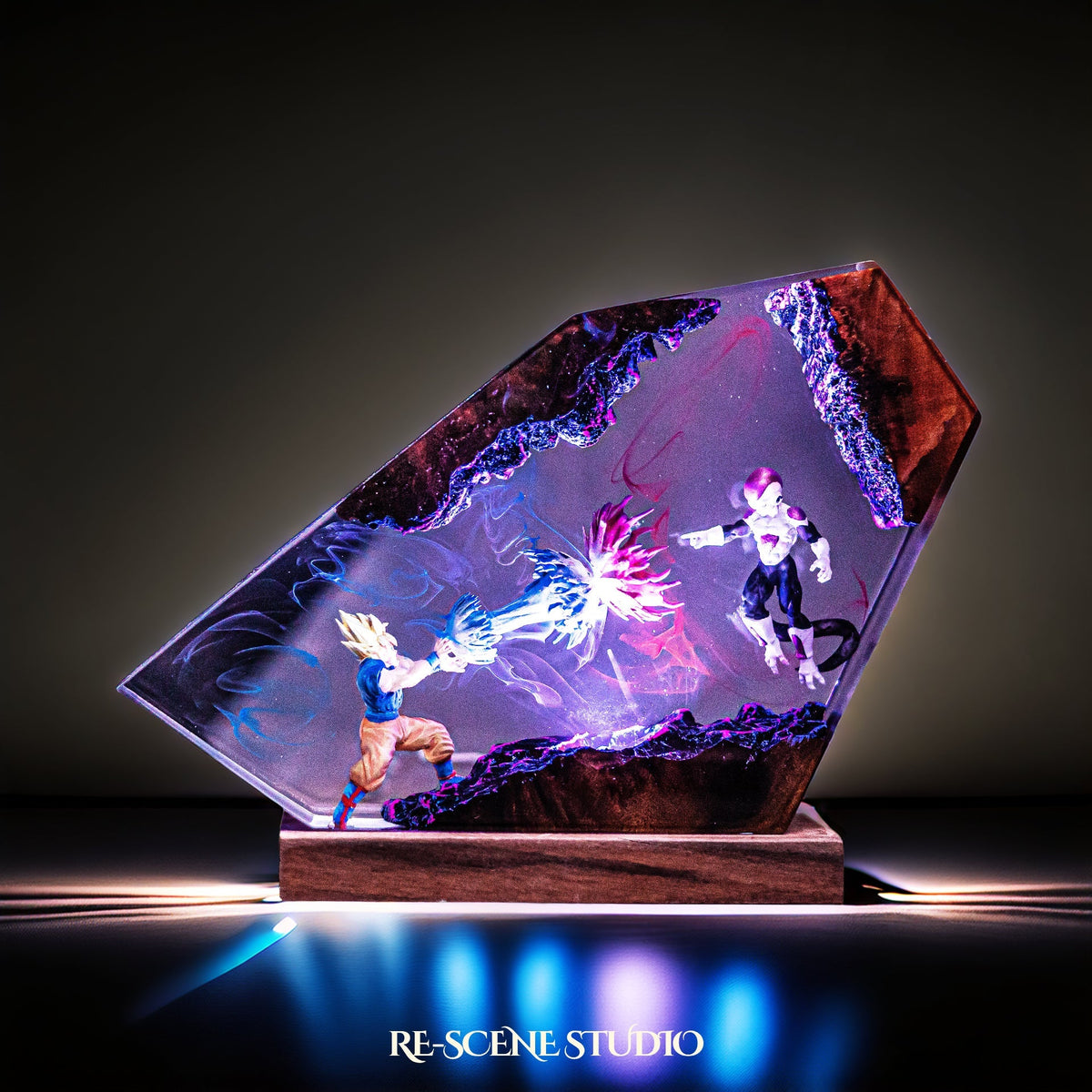 Goku vs Frieza Resin Lamp V2